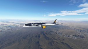 Lufthansa blue/white concept 787 - 4K thumbnail 1
