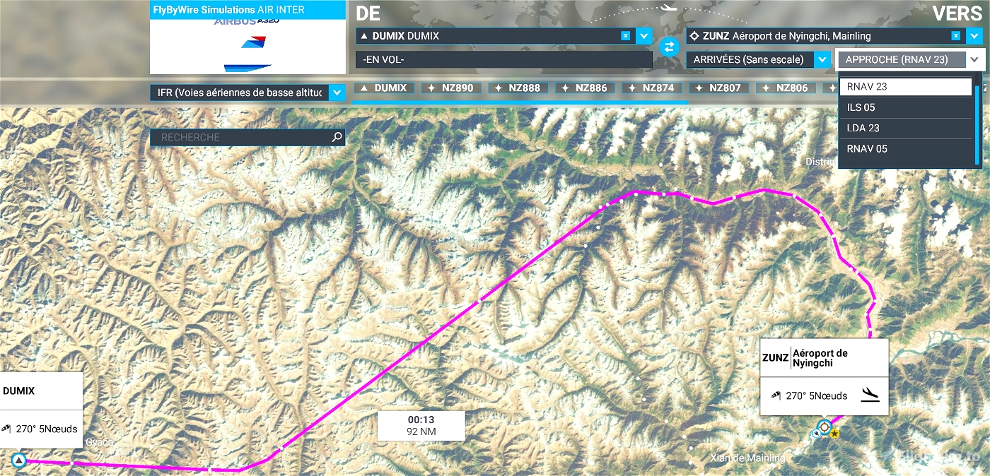 ZUNZ - China Tibet NyingChi Mainling (Linzhi Milin) Airport Navdata (NAIP free) Microsoft Flight Simulator
