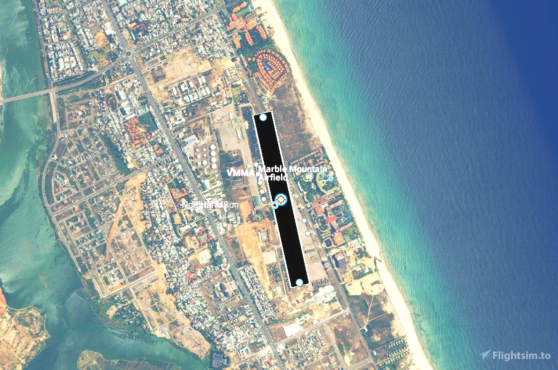 Marble Mountain Airstrip Vietnam dla Microsoft Flight Simulator MSFS
