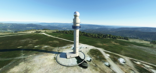 Meteorological radar - Arouca (real life - high detail)