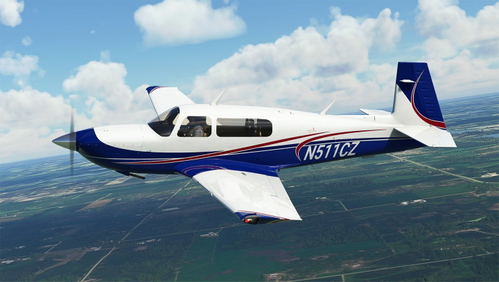 Midnight Red Livery for Carenado Mooney