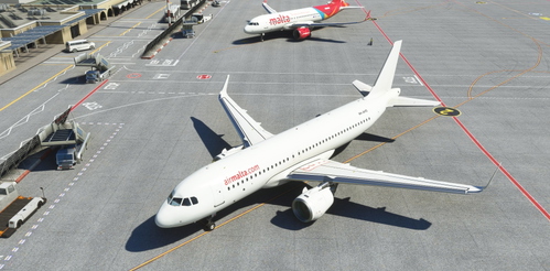 MSFS Air Malta (Full White Livery) [Asobo A320neo 9H-AHS]