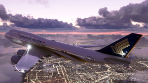 [Not mirrored] B748 Singapore Airlines 50th Anniversary special livery  thumbnail 4