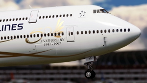 [Not mirrored] B748 Singapore Airlines 50th Anniversary special livery  thumbnail 2