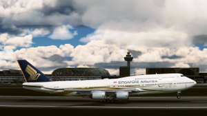 [Not mirrored] B748 Singapore Airlines 50th Anniversary special livery  thumbnail 3
