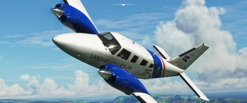 PA34T Seneca V - Icelandic Coast Guard TF-SIF - Iceland - fictional