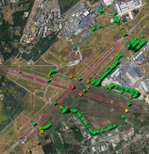 Pilot2ATC Bordeaux–Mérignac Airport LFBD Taxiways and Gates 