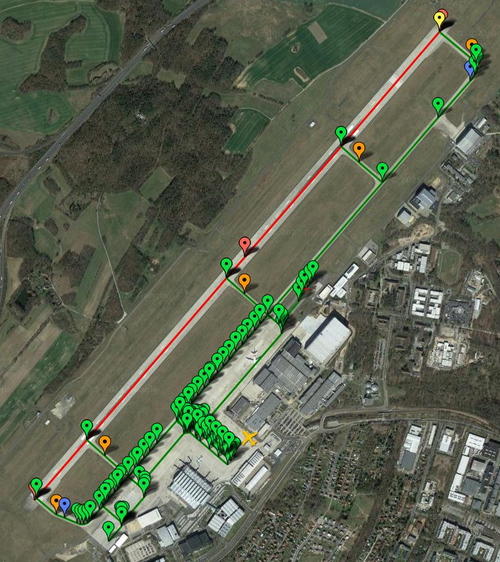 Pilot2ATC Dresden Airport EDDC Taxiways and Gates 