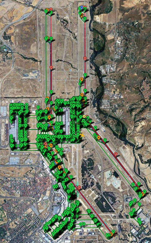 Pilot2ATC Madrid–Barajas Airport LEMD Taxiways and Gates