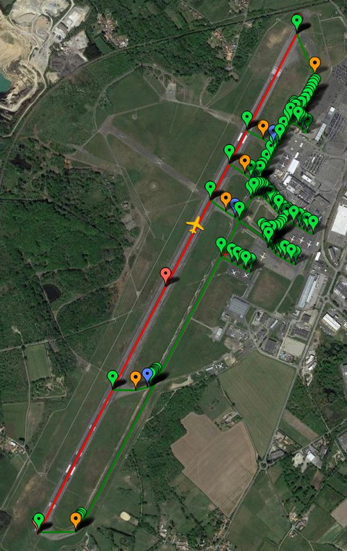 Pilot2ATC Nantes Atlantique Airport LFRS Taxiways and Gates