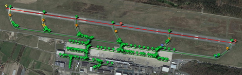Pilot2ATC Nuremberg Airport EDDN Taxiways and Gates