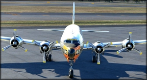 PMDG DC-6 USAF 33293 Day Glow colors thumbnail 4