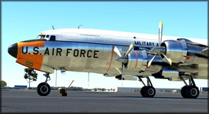 PMDG DC-6 USAF 33293 Day Glow colors thumbnail 2