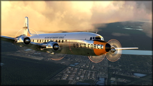 PMDG DC-6 USAF 33293 Day Glow colors thumbnail 11
