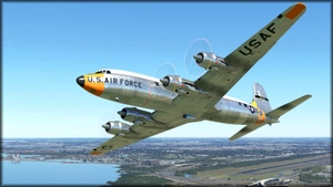 PMDG DC-6 USAF 33293 Day Glow colors thumbnail 6