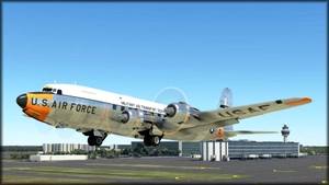 PMDG DC-6 USAF 33293 Day Glow colors thumbnail 5