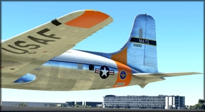 PMDG DC-6 USAF 33293 Day Glow colors thumbnail 3