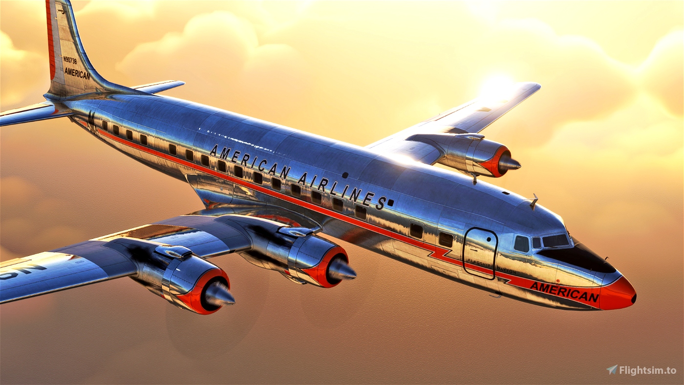 PMDG DC-6B - American Airlines Microsoft Flight Simulator