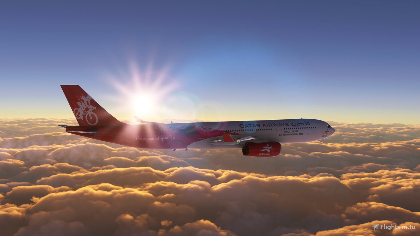 Qatar 2006 Asian Games PMP A330 (A7AEG) 8K for Microsoft Flight
