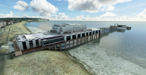 Sandown Pier, Isle of Wight, UK. Handcrafted for MSFS, thumbnail 1