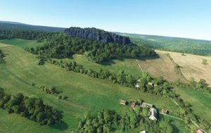 Saxon Switzerland - Table mountains to the left of the river Elbe thumbnail 7