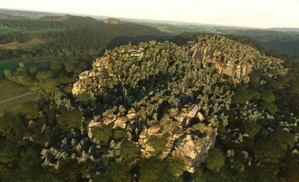 Saxon Switzerland - Table mountains to the left of the river Elbe thumbnail 8