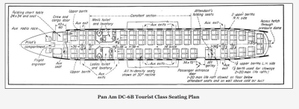 Self Loading Cargo DC-6B Pan-Am Cabin Layout 81 seats thumbnail 4