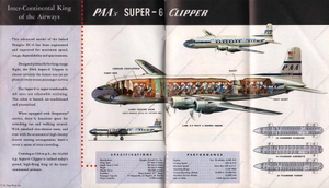Self Loading Cargo DC-6B Pan-Am Cabin Layout 81 seats thumbnail 2