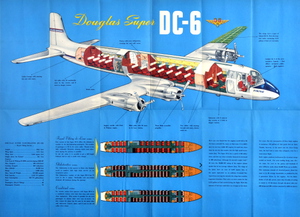 Self Loading Cargo DC-6B Scandinavian Cabin Layout 50, 72 and 75 seats  thumbnail 2