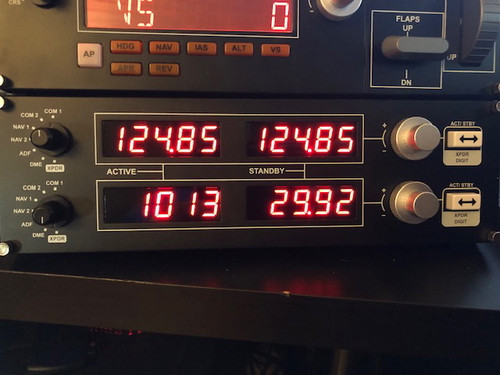 SpadNext: profile Panel Radio for a barometer display in Hpa and HG (inclus Multi-Panel basic)