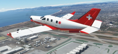 SWISS AIR AMBULANCE TBM-930 in 8K
