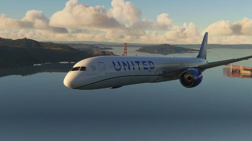 B787 United Airlines 8k ultra 