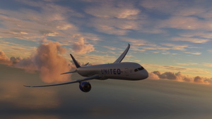 B787 United Airlines 8k ultra  thumbnail 4