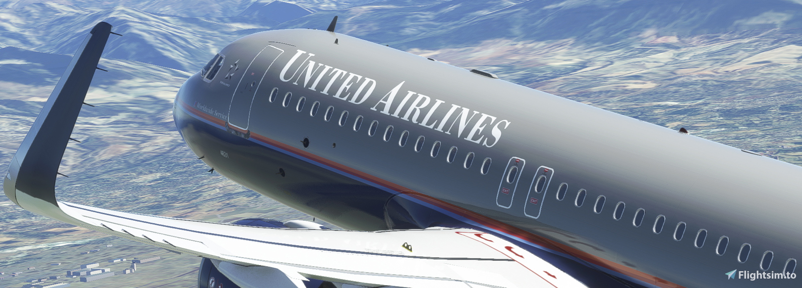 [A32NX] UNITED AIRLINES N431UA "Battleship Grey" Livery 8K - Image 1