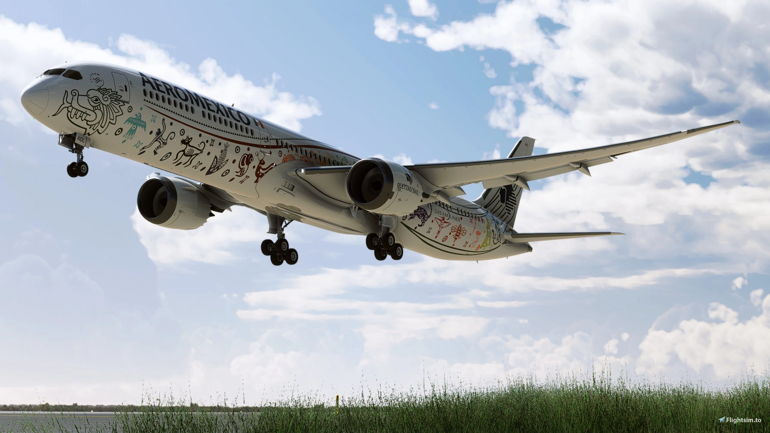 [3D Decal] Aeromexico B787-10 Quetzalcoatl  - Image 1