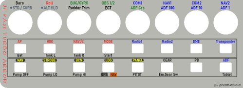 AAO - X Touch Mini Template - Just Flight Turbo Arrow (GPS100-Version)