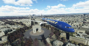 Air France "Olympic Games 2024 / Jeux Olympiques 2024" concept CaptainSim 777-300ER thumbnail 17