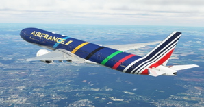 Air France "Olympic Games 2024 / Jeux Olympiques 2024" concept CaptainSim 777-300ER thumbnail 11