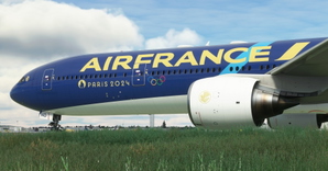 Air France "Olympic Games 2024 / Jeux Olympiques 2024" concept CaptainSim 777-300ER thumbnail 3
