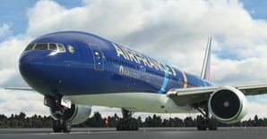 Air France "Olympic Games 2024 / Jeux Olympiques 2024" concept CaptainSim 777-300ER thumbnail 5