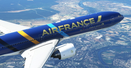 Air France "Olympic Games 2024 / Jeux Olympiques 2024" concept CaptainSim 777-300ER