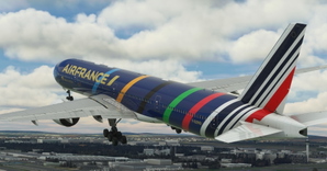 Air France "Olympic Games 2024 / Jeux Olympiques 2024" concept CaptainSim 777-300ER thumbnail 10