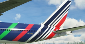 Air France "Olympic Games 2024 / Jeux Olympiques 2024" concept CaptainSim 777-300ER thumbnail 4