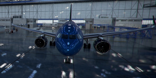 [A32NX] Airbus A320neo BREEZE AIRWAYS N3375BZ Metallic color light blue part | as 8k resolution