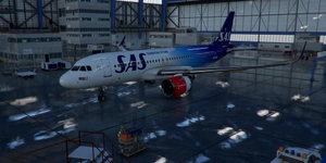 [A32NX] Airbus A320neo SAS Scandinavian Airlines LN-RGI | as 8k resolution thumbnail 2