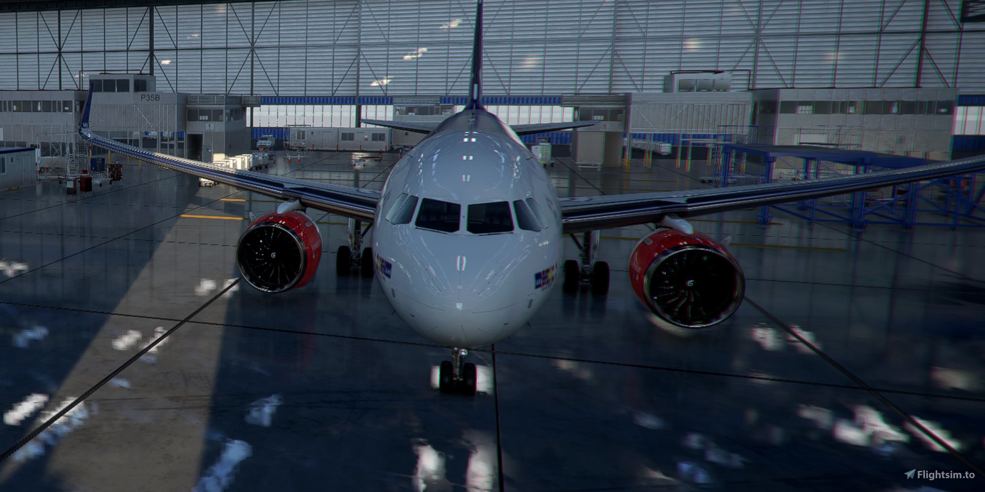 [A32NX] Airbus A320neo SAS Scandinavian Airlines LN-RGI | as 8k resolution - Image 1