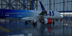 [A32NX] Airbus A320neo SAS Scandinavian Airlines LN-RGI | as 8k resolution thumbnail 8