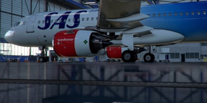 [A32NX] Airbus A320neo SAS Scandinavian Airlines LN-RGI | as 8k resolution thumbnail 4