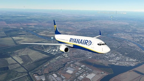 B737-800 RYANAIR drag and drop