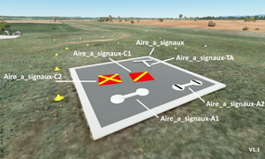 Balisage des aérodromes avec pistes en herbe - Marking of aerodromes with grass runways  thumbnail 2